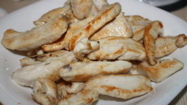 китайский жареный рис с курицей