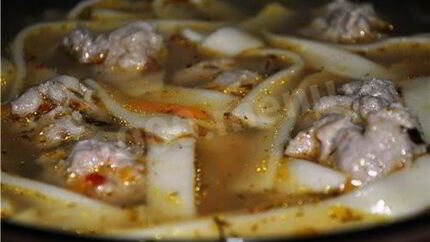 Лапша с фрикадельками