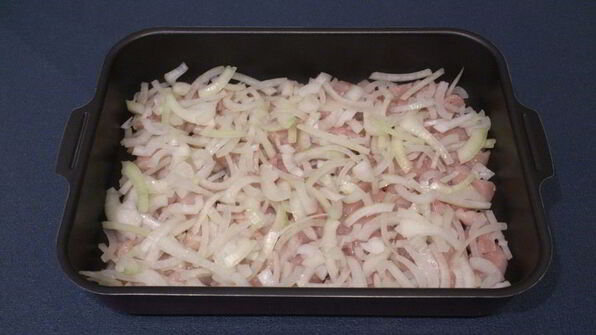 молодой картофель с курицей