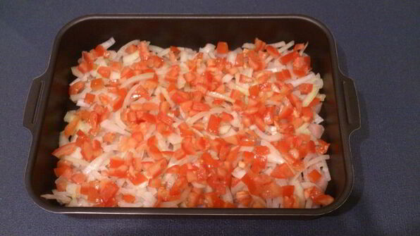 молодой картофель с курицей