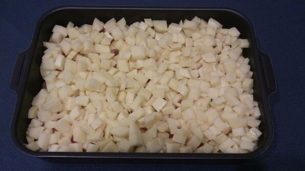 молодой картофель с курицей