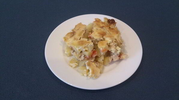 молодой картофель с курицей