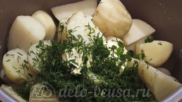 молодой картофель в мультиварке