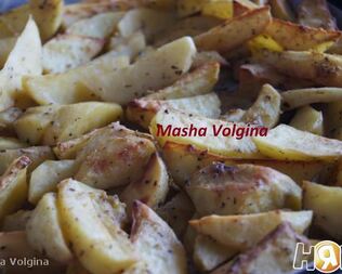 Печеный картофель с горчицей