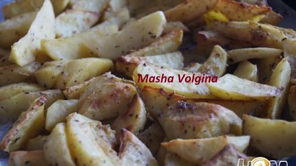 Печеный картофель с горчицей