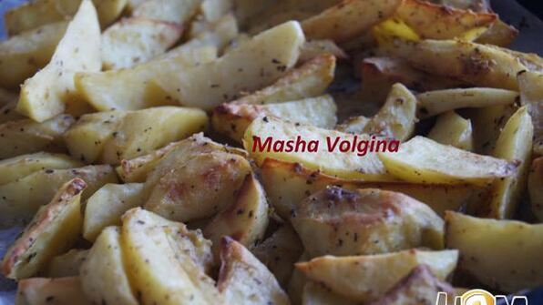 печеный картофель с горчицей