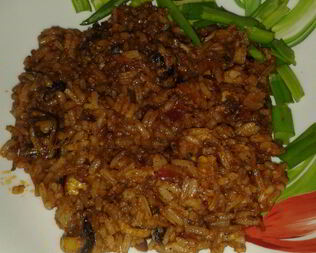 Пряный рис с мидиями