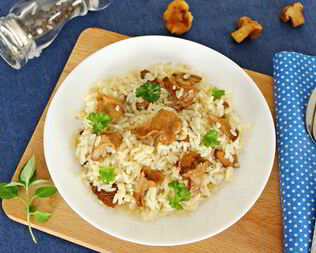 Рис с грибами в мультиварке