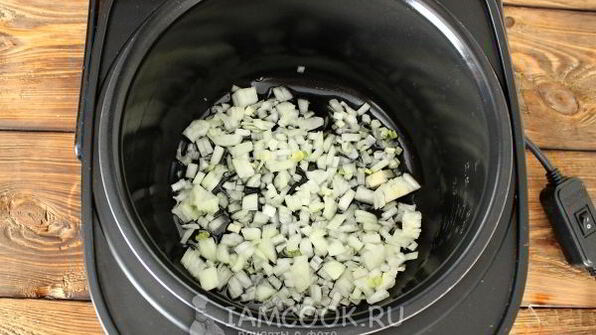 рис с грибами в мультиварке