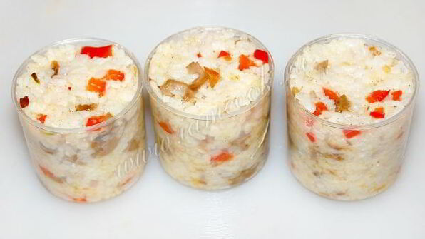 рис с грибами