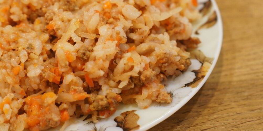 Рецепт риса с куриным фаршем