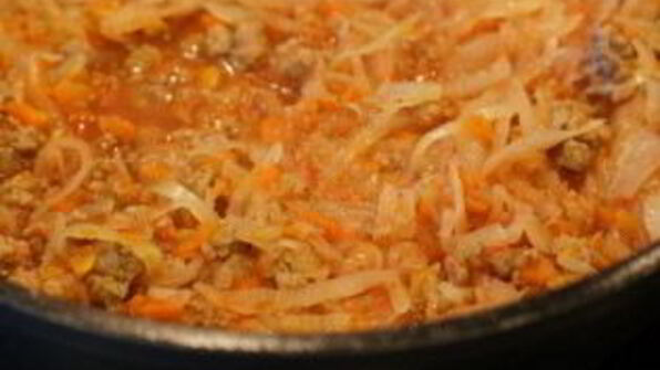 рис с куриным фаршем