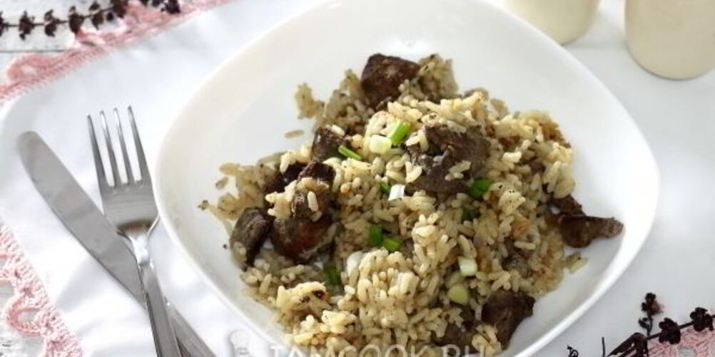 Рецепт риса с печенью