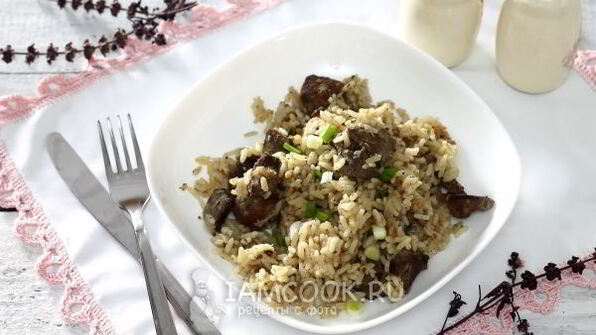 рис с печенью