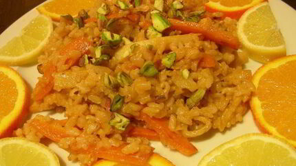 Рис с цитрусовыми и фисташками по-индийски