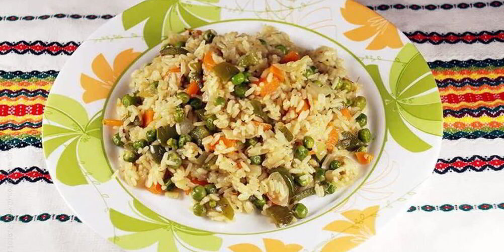 Рецепт риса жасмин с овощами