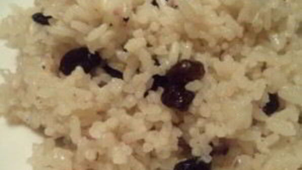 сладкий рис с изюмом