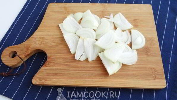 жареная картошка с солеными грибами