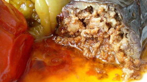 бадымджан, бибяр, помидор долмасы