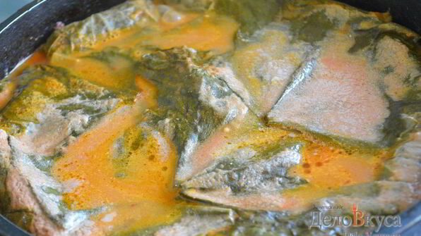 долма из виноградных листьев