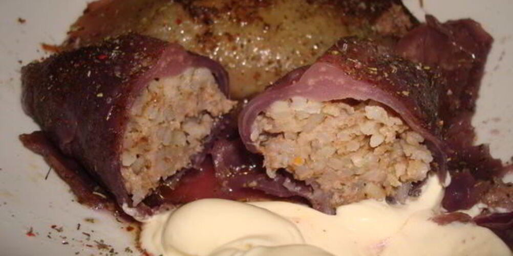 Рецепт голубцов из красной капусты