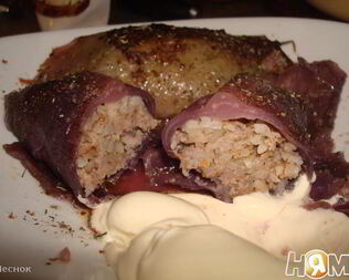 Голубцы из красной капусты