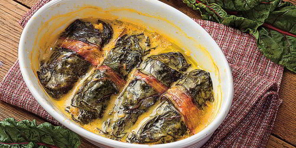 Рецепт голубцов из листьев свеклы с сыром