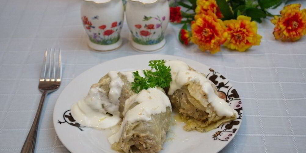 Рецепт голубцов под сметанным соусом