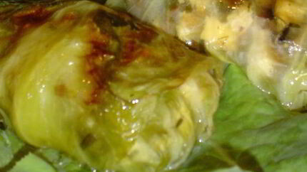 Голубцы с грибами и брынзой