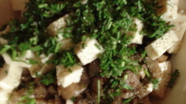 голубцы с грибами и брынзой