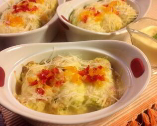 Голубцы с кускусом и семгой