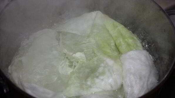 голубцы с отрубями, гречей и горгонзолой