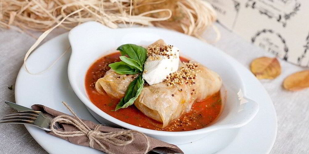 Рецепт голубцов с овощным рататуем