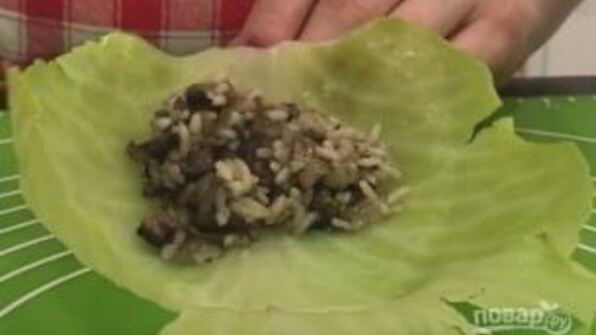 постные голубцы с грибами