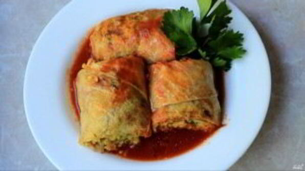 постные голубцы с шампиньонами