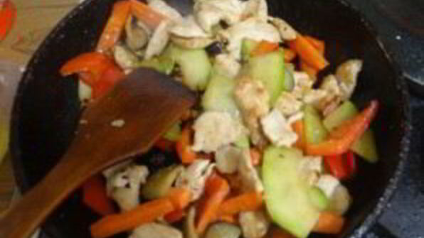 гречневая лапша с курицей