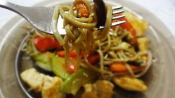 гречневая лапша с курицей