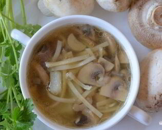 Грибная лапша