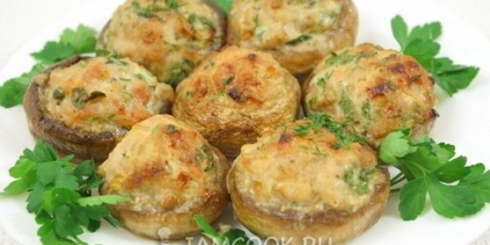 Рецепт фаршированных шампиньонов с фаршем