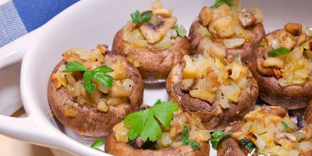 Рецепт фаршированных шампиньонов