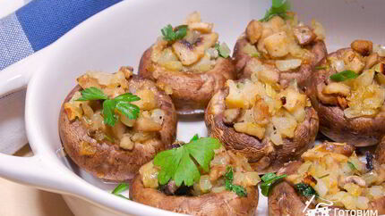 Фаршированные шампиньоны