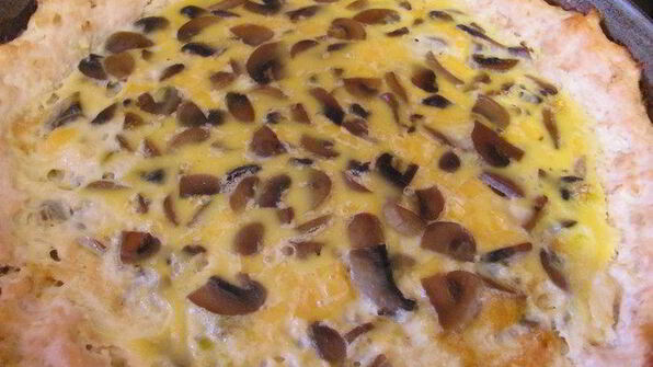 куриное лукошко с грибным омлетом