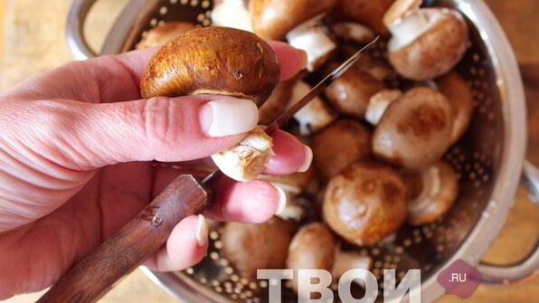 шампиньоны гриль