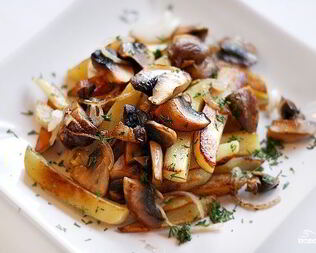 Шампиньоны с картошкой