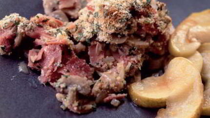 Шампиньоны с окороком