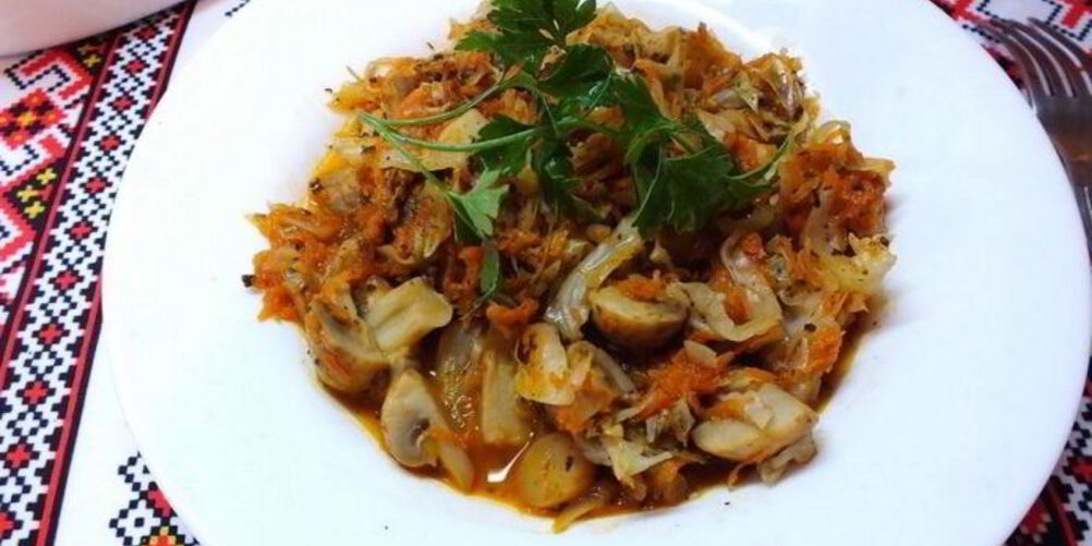 Рецепт шампиньонов тушеных с овощами