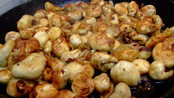 жареные грибы дождевики