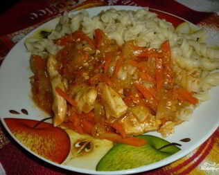 Гуляш из куриной грудки