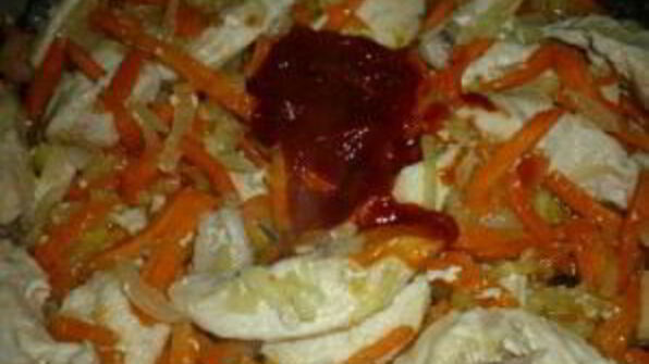 гуляш из куриной грудки