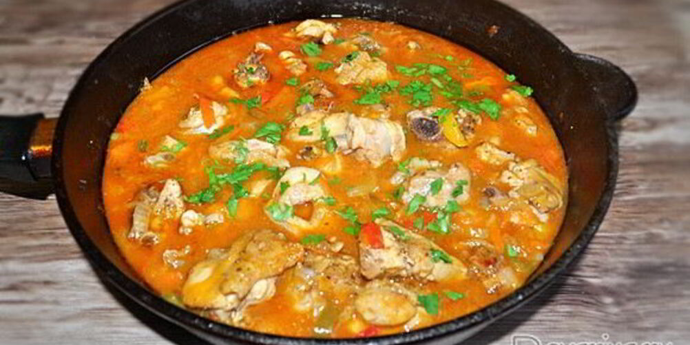 Рецепт гуляша из курицы